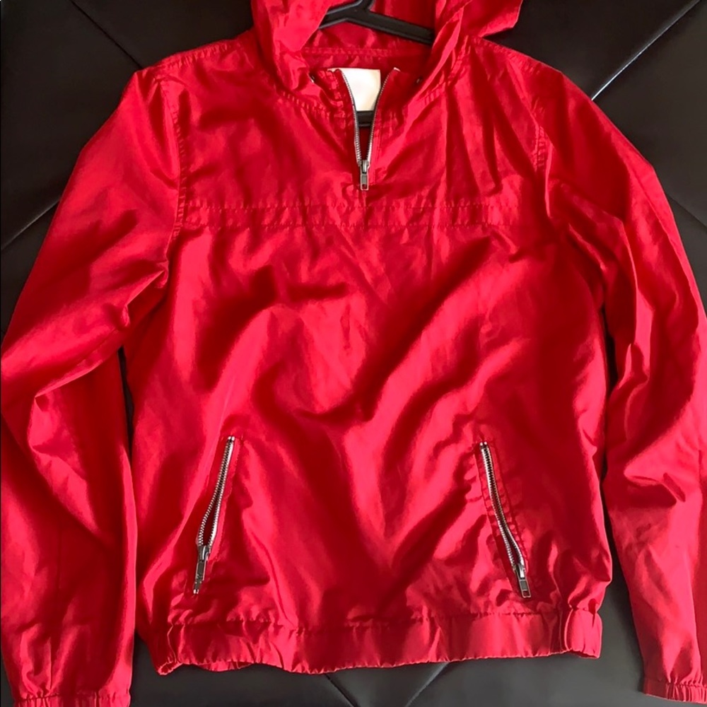 Red Windbreaker